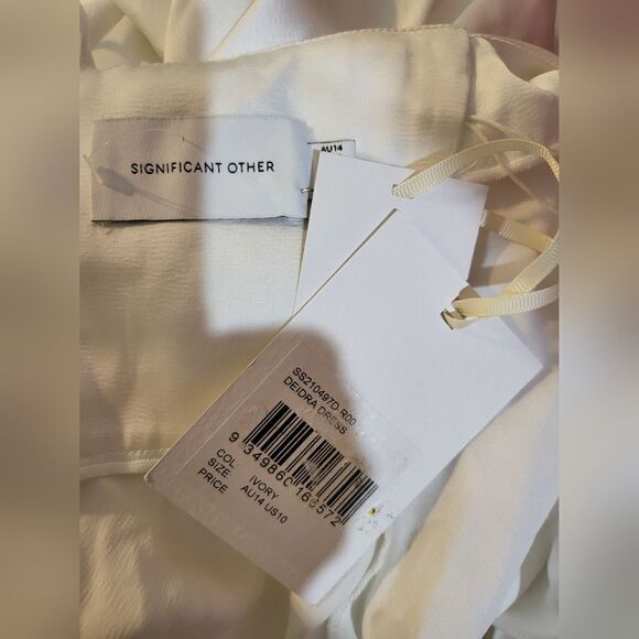 Significant Other Deidra Cowl Maxi Ivory Dress Size 10 NWT - Picture 5 of 5